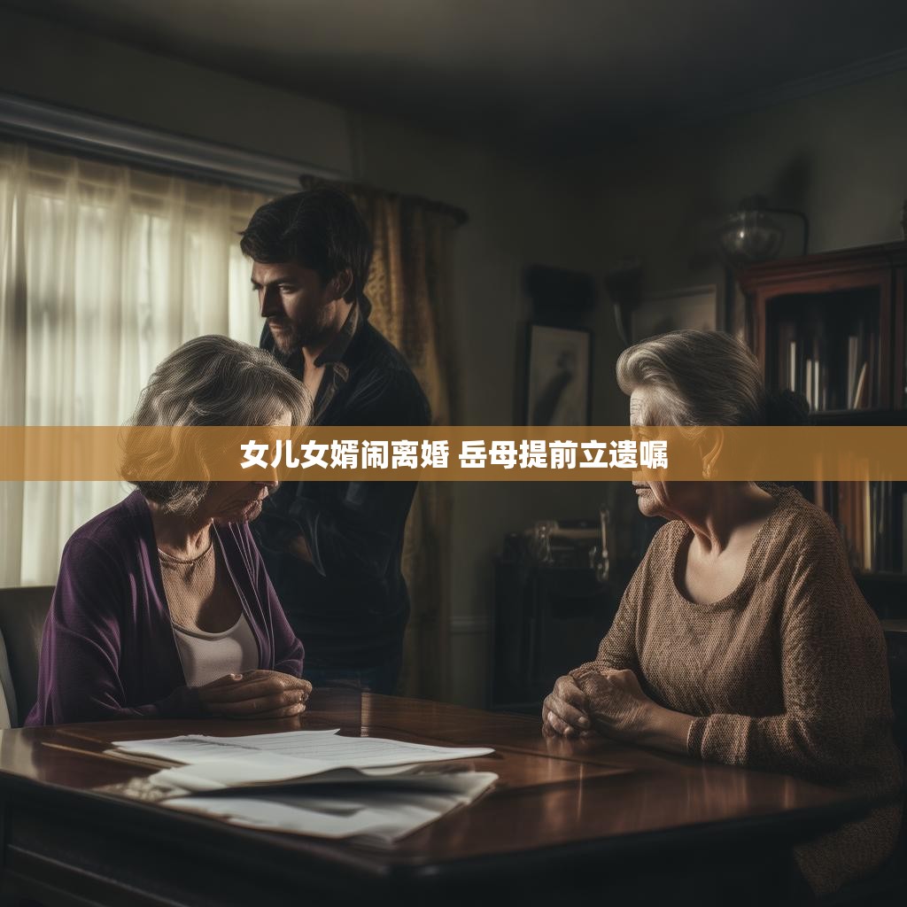 女儿女婿闹离婚 岳母提前立遗嘱