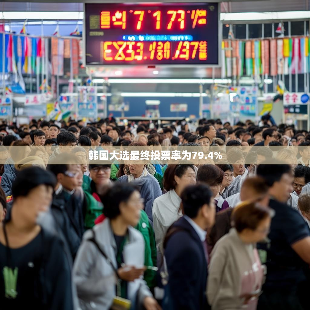 韩国大选最终投票率为79.4%