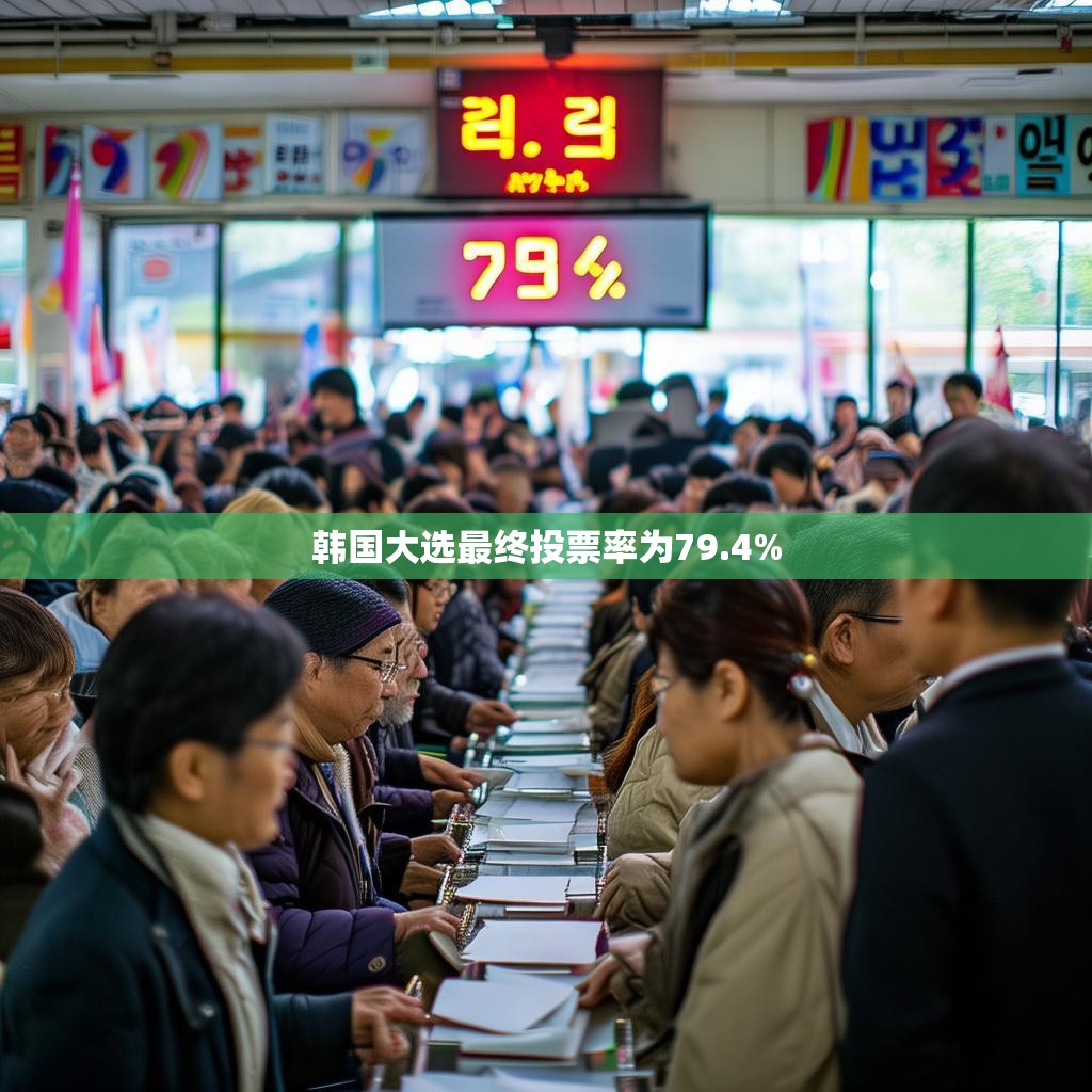 韩国大选最终投票率为79.4%