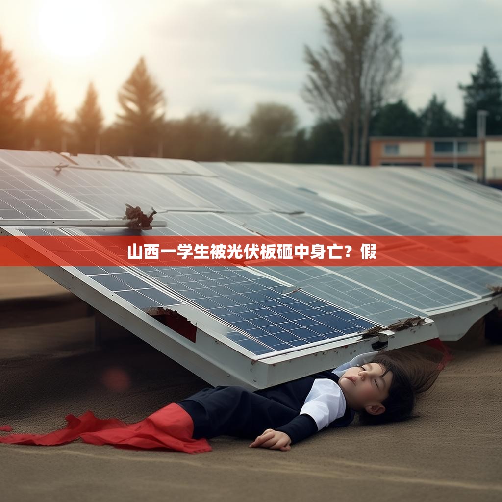山西一学生被光伏板砸中身亡？假