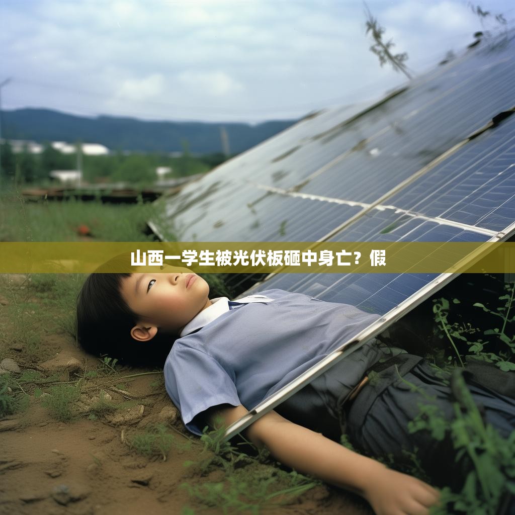 山西一学生被光伏板砸中身亡？假