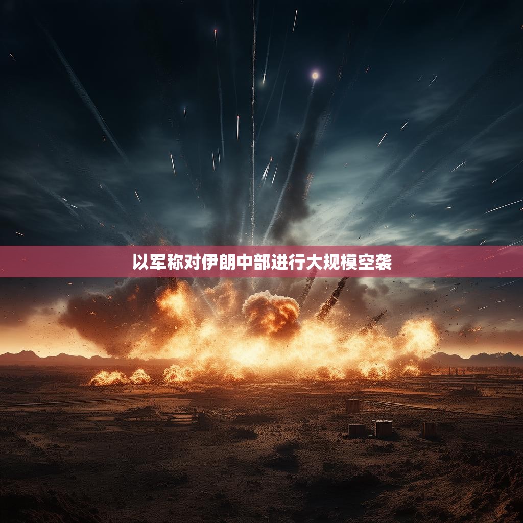 以军称对伊朗中部进行大规模空袭