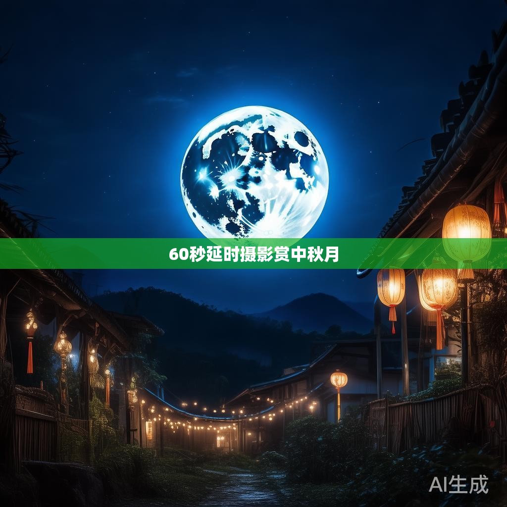 中秋月色：60秒延时摄影的美景
