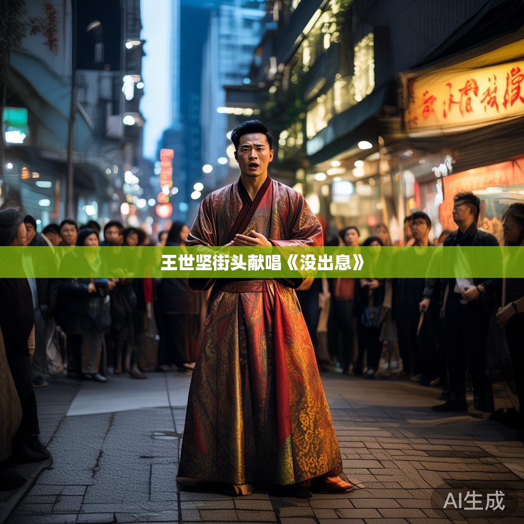 王世坚街头献唱《没出息》