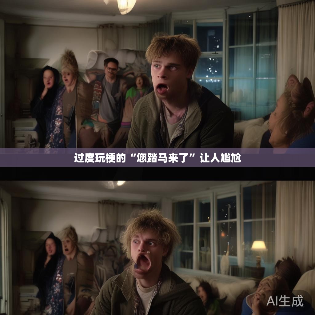 过度玩梗的“您踏马来了”让人尴尬