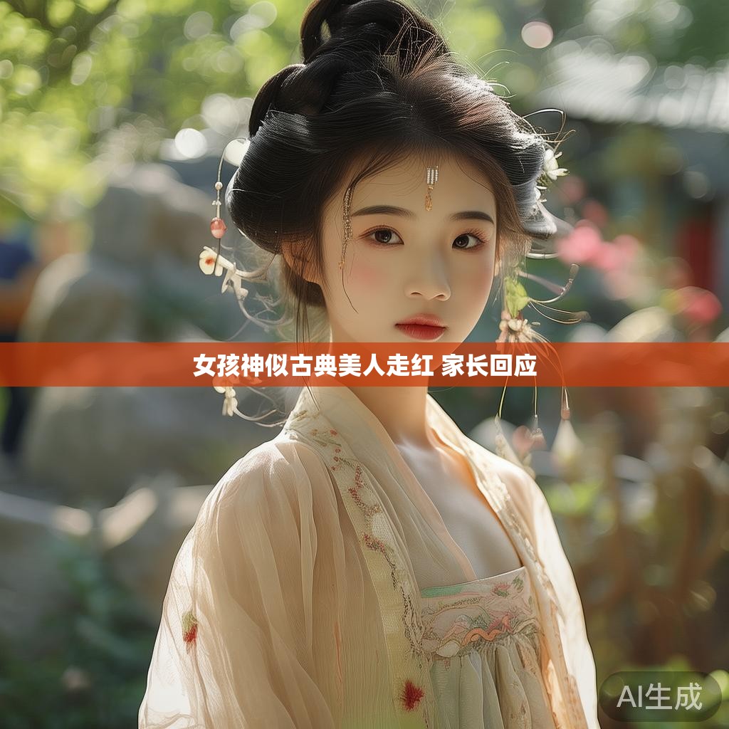 女孩神似古典美人走红 家长回应
