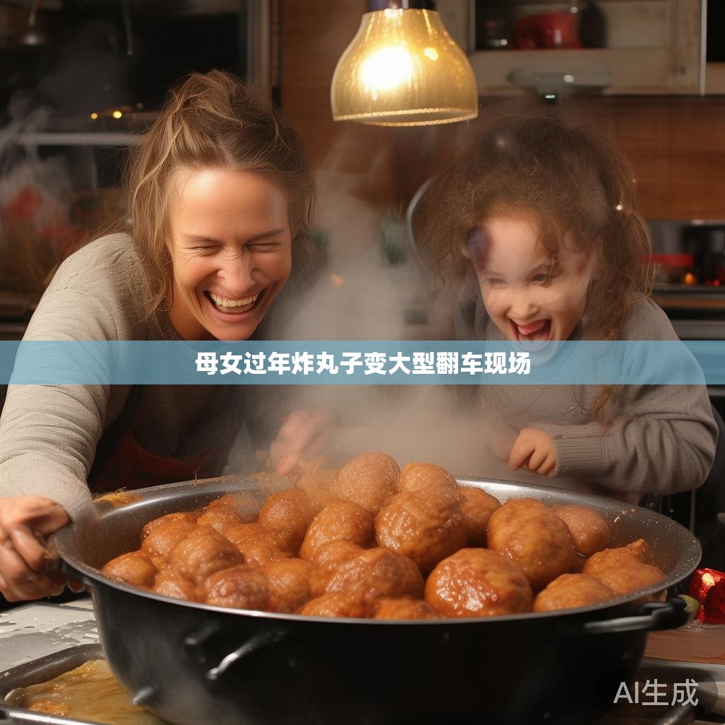 母女过年炸丸子变大型翻车现场 母女过年炸丸子变大型翻车现场