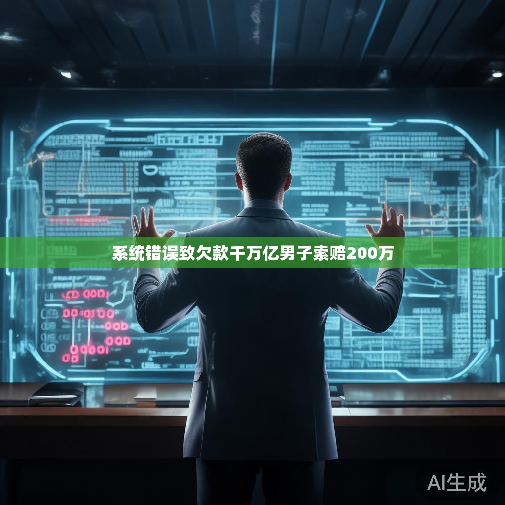 系统错误致欠款千万亿男子索赔200万
