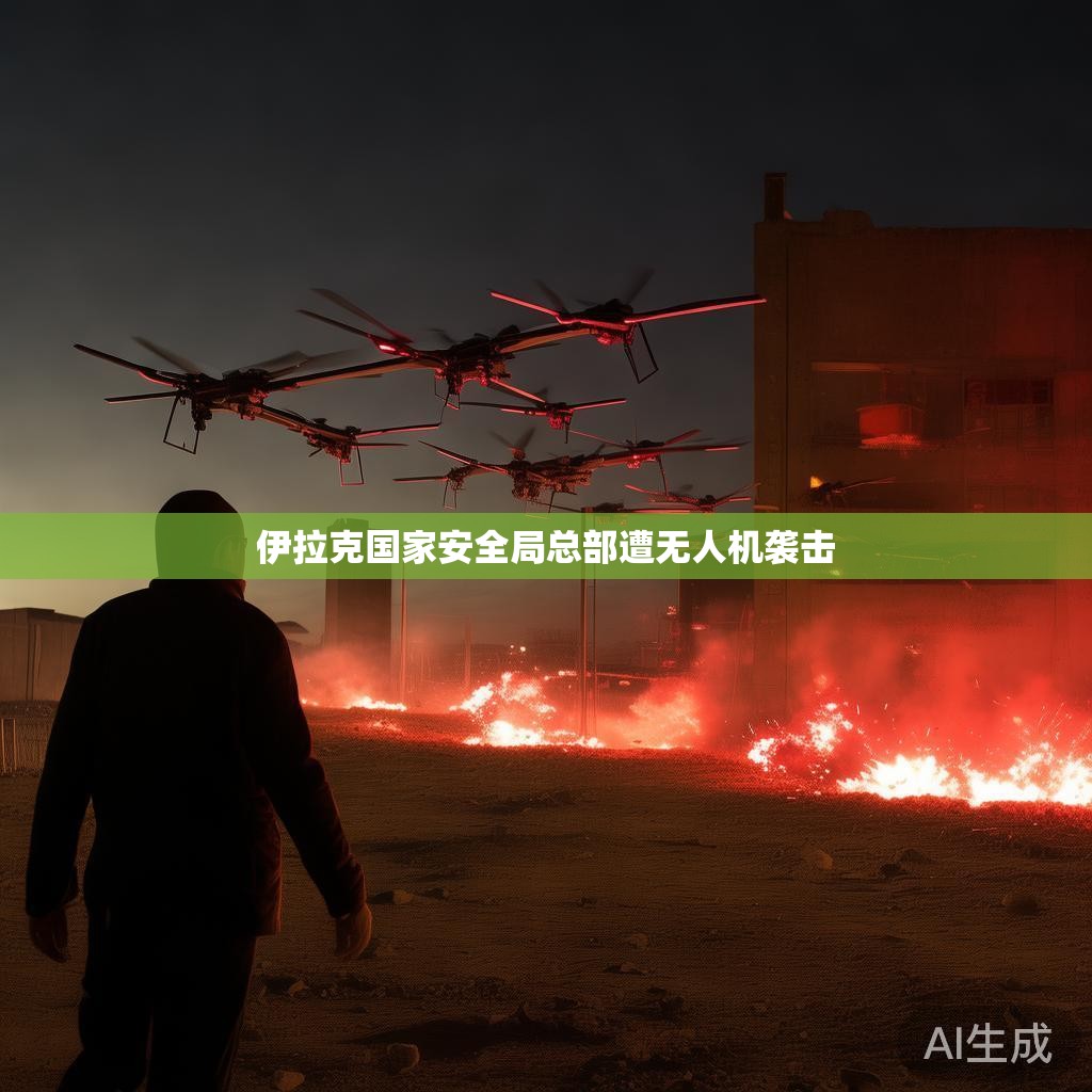 伊拉克国家安全局总部遭无人机袭击现场