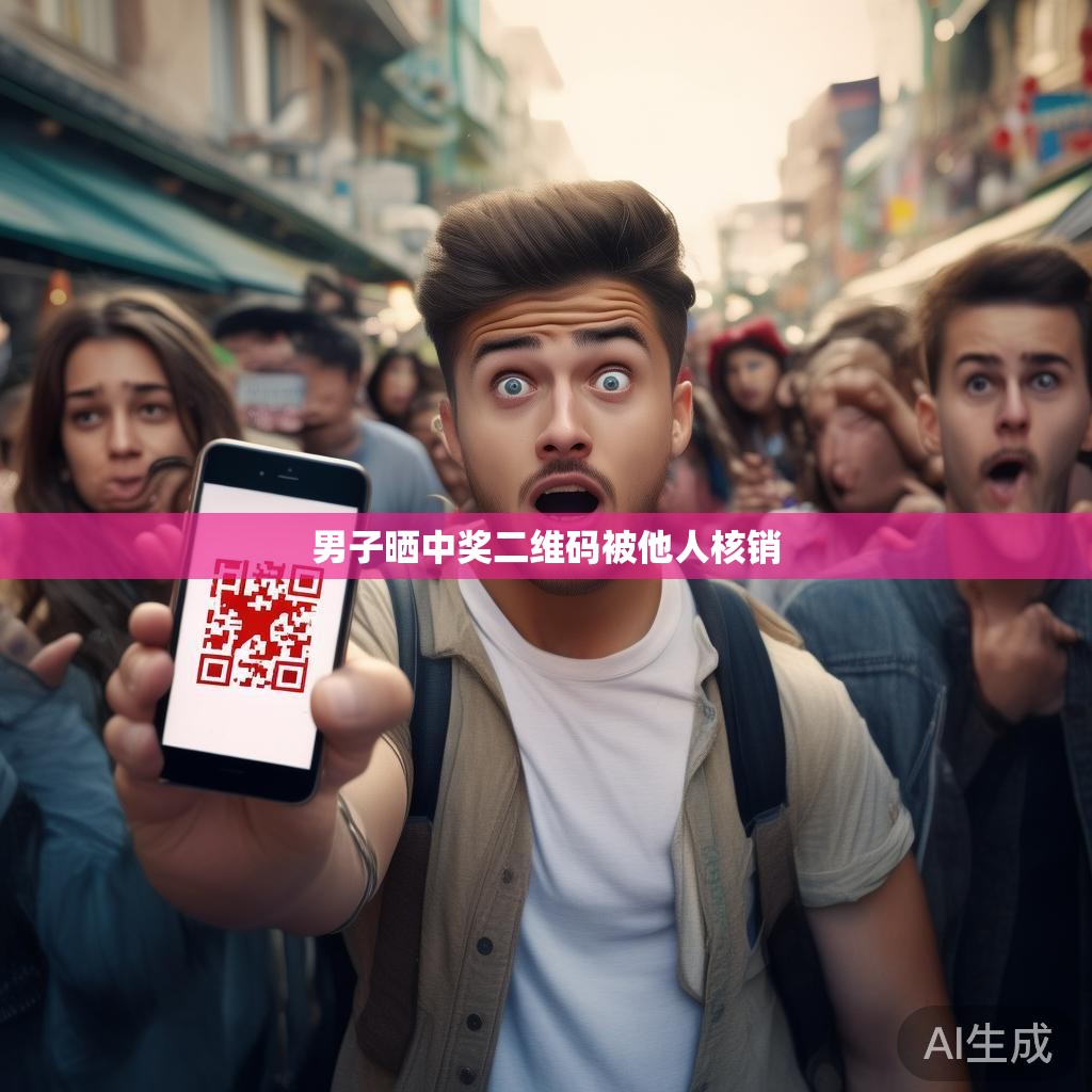 男子晒中奖二维码被他人核销