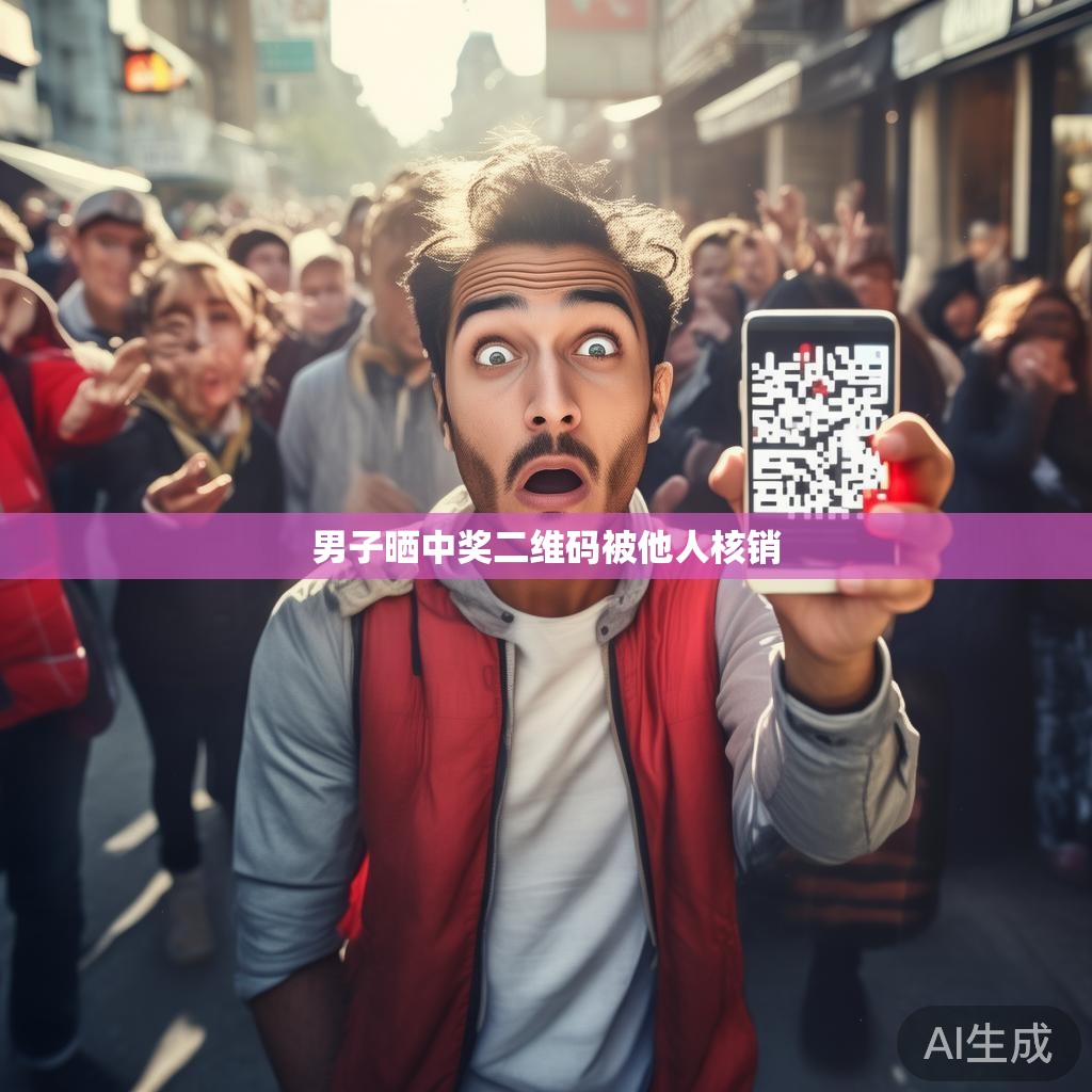 男子晒中奖二维码被他人核销